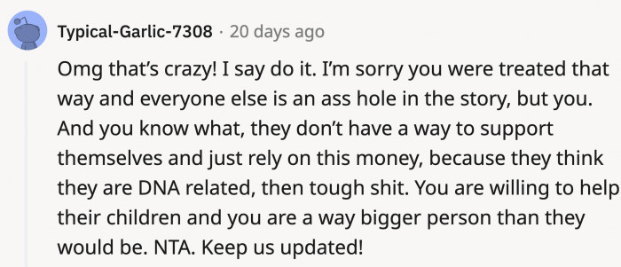 The fact that OP still considered her siblings' kids, despite the mistreatment, shows how different she is.