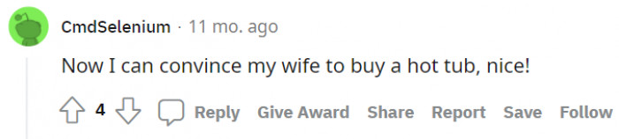 In the end, we're glad someone's happy.