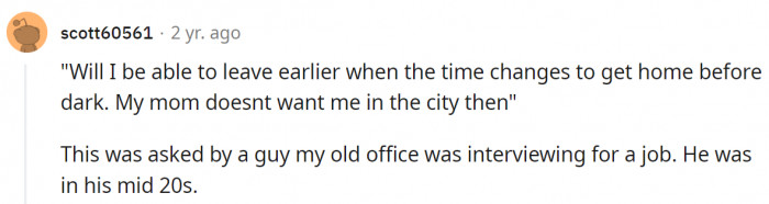 Mommy's boy is in the city