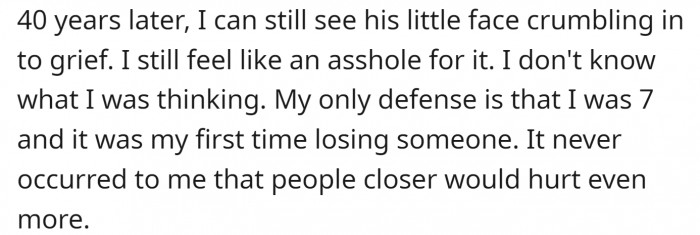 which hurt even after 40 years: