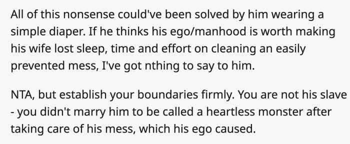 It was something he couldn't control, but there were also preventative measures he could have taken