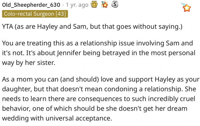 Jennifer is being betrayed