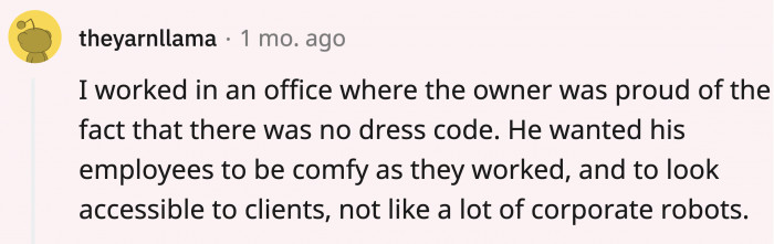 Reddit showed OP that he wasn't alone in this petty, but necessary fight for dress code