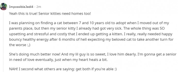 Everyone deserves a home; then why should we leave behind the older ones?