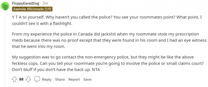 Why didn't I think about it earlier? Call the non-emergency police.