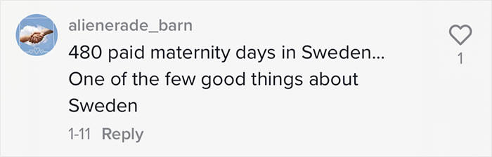 In Sweden, you get...