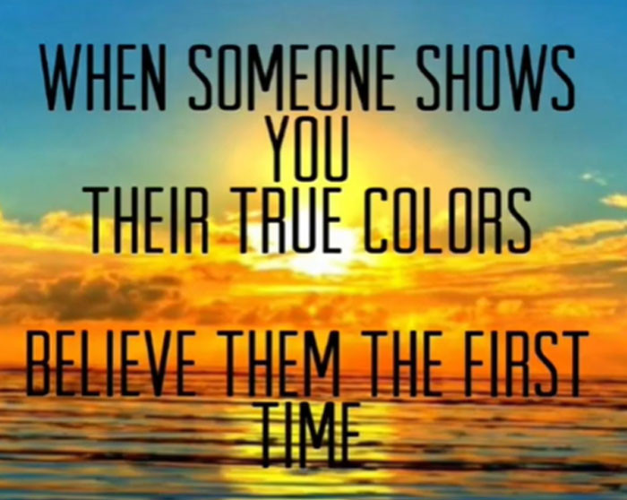 Know who people really are.