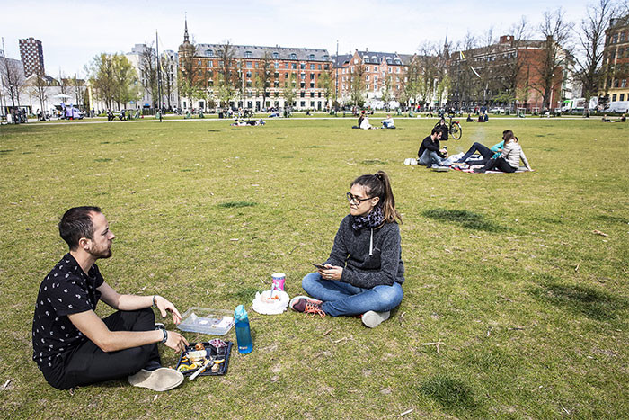 Photo 3 - Wide-angle lens... Everyone is actually sitting pretty far apart.
