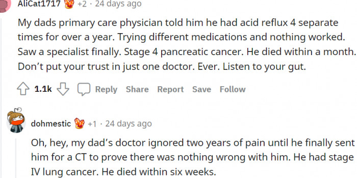 2. Always trust your gut and go for a second opinion