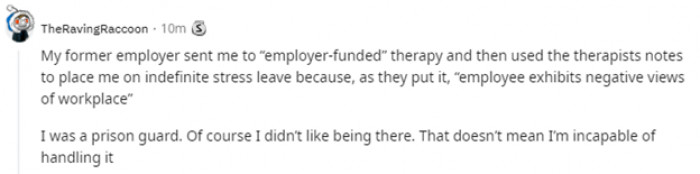 41. Let’s be honest, that work environment isn’t exactly a fairy tale.