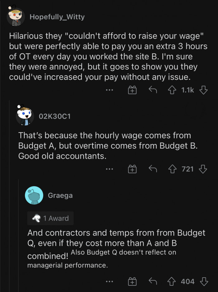 Their initial excuse is nonsense because they could clearly afford it.