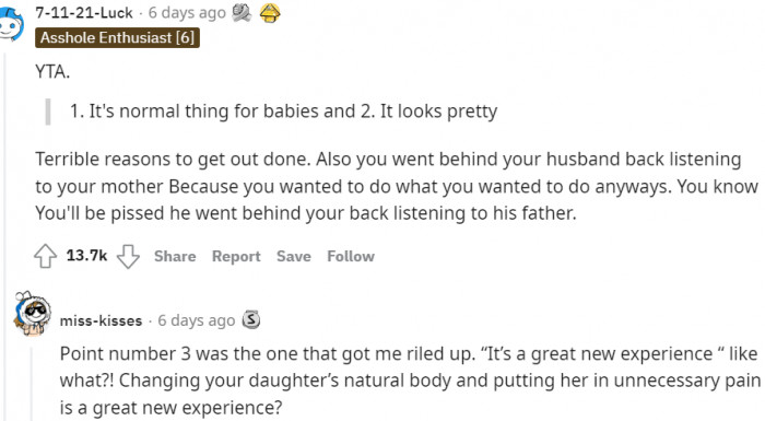 Terrible reasons to get an ear piercing done on a child