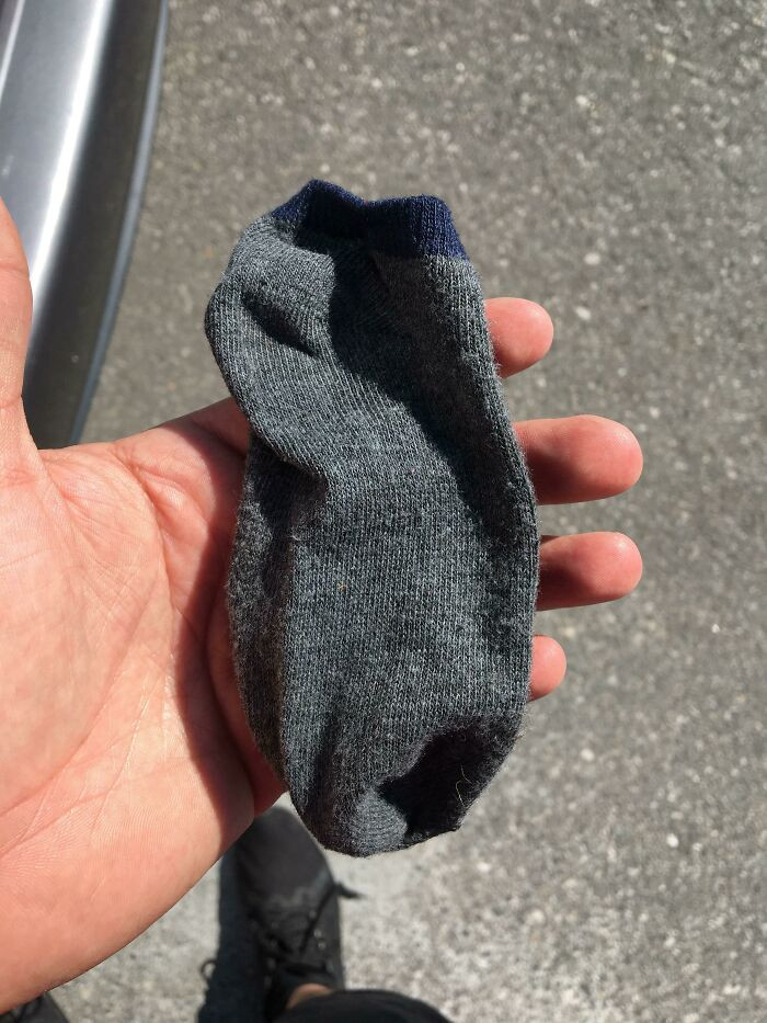 This person drove 45 minutes to the store thinking he had a mask in his pocket... turns out it was a baby sock.