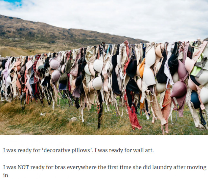 Everywhere I turn, all I see are bras