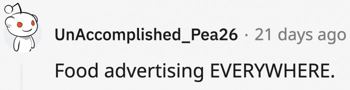 5. Food advertisements everywhere