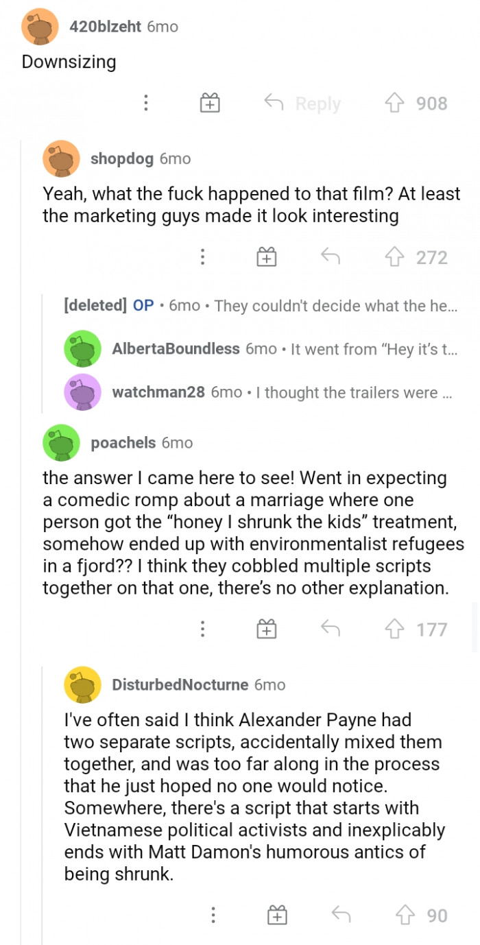 #2 The marketing did a great job, but the rest of the team in the Downsizing film did not.