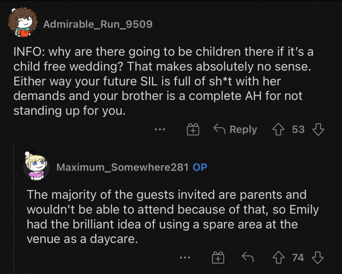 Emily came up with that brilliant idea.