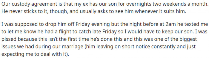 Our Custody Agreement