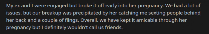At a glance, without the info, most people would agree that dads should be allowed in the delivery room. However, OP is a piece of work.