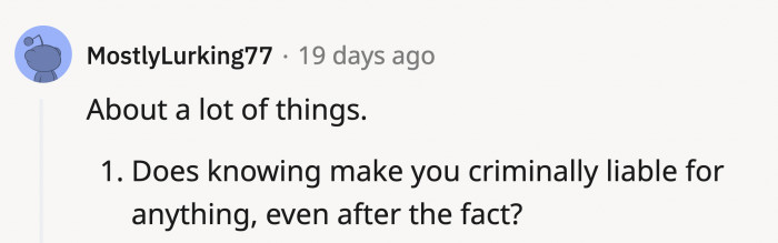 If OP Chooses to Separate from His Wife or If the Situation Is Taken to Court, These Are Some Things to Consider