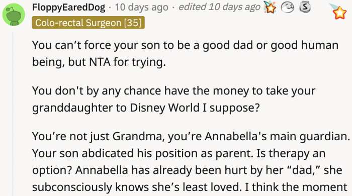 OP can keep trying to teach her son how to be a good father and a better human, but ultimately, his choices are his.