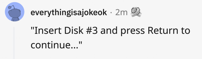 Only to get an error message and start from disk 1.