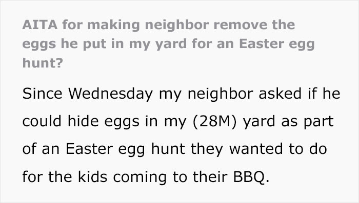 Easter egg hunt