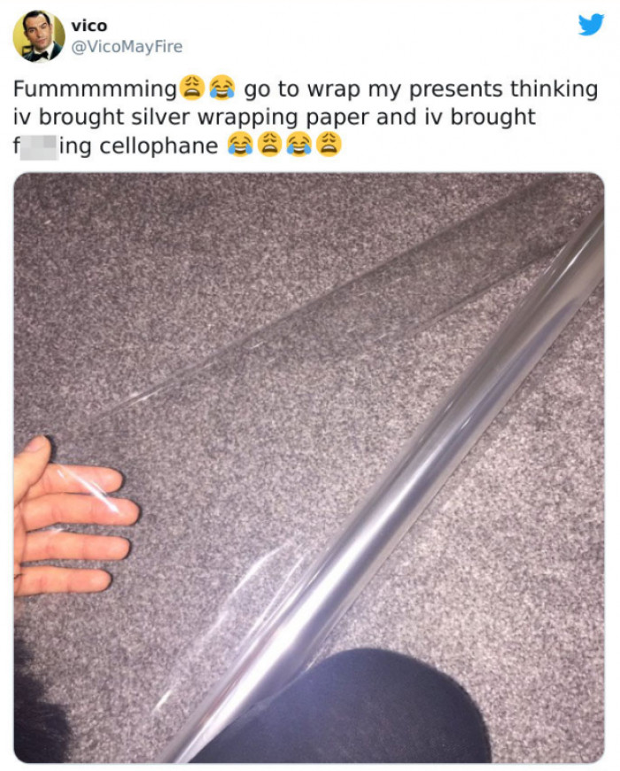 15. Can't wrap gifts with that.