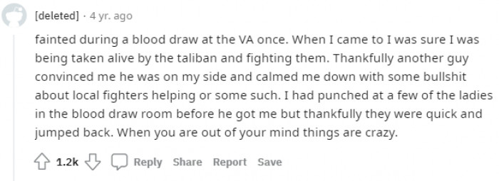 It seems he's not the only one who has been in such a psycho situation before. The mind can play crazy tricks sometimes.