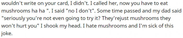 I hate mushrooms