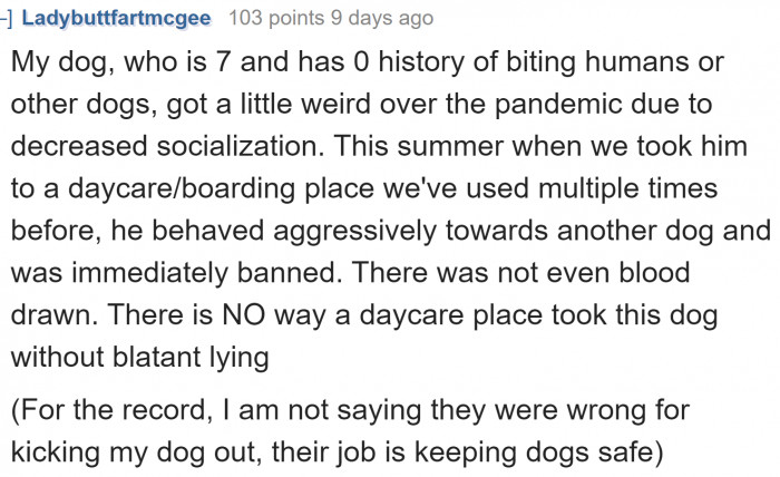 The girlfriend probably lied to the daycare staff.