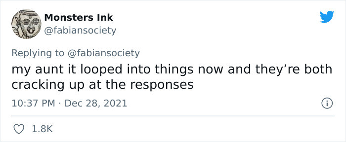 Cracking up at the responses