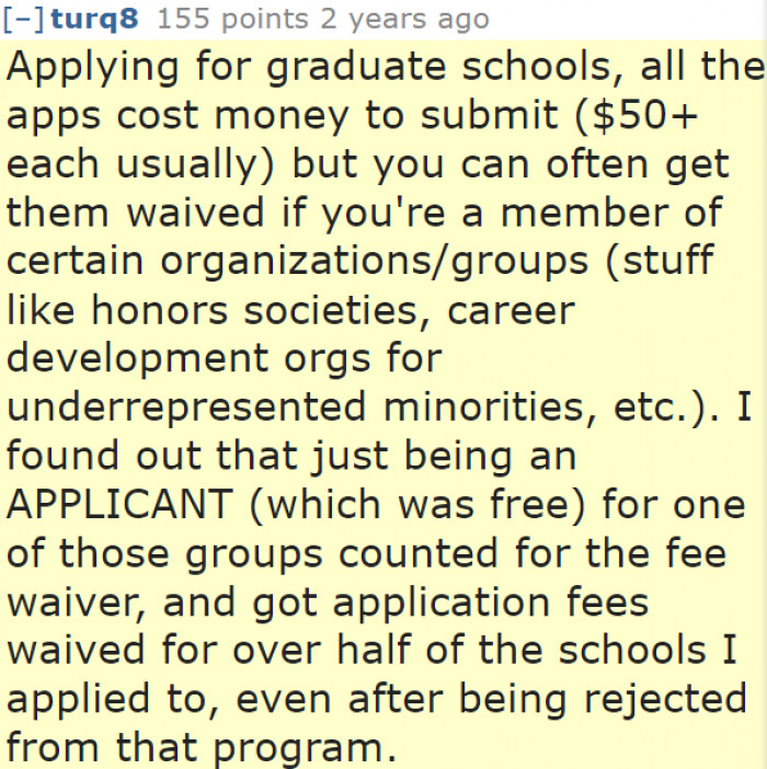 What is it with paying to apply to schools, anyway?