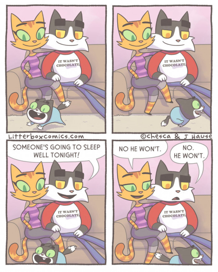 Hilarious Cat Character Comics Created By A Modern Mom Purr-fectly ...