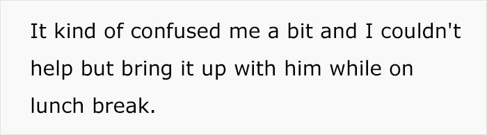 She asked him why does he still wear his wedding ring...