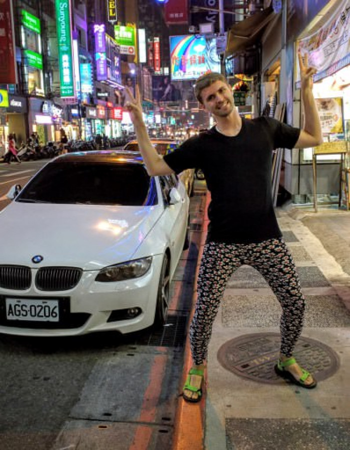 Doing Weird Poses Together