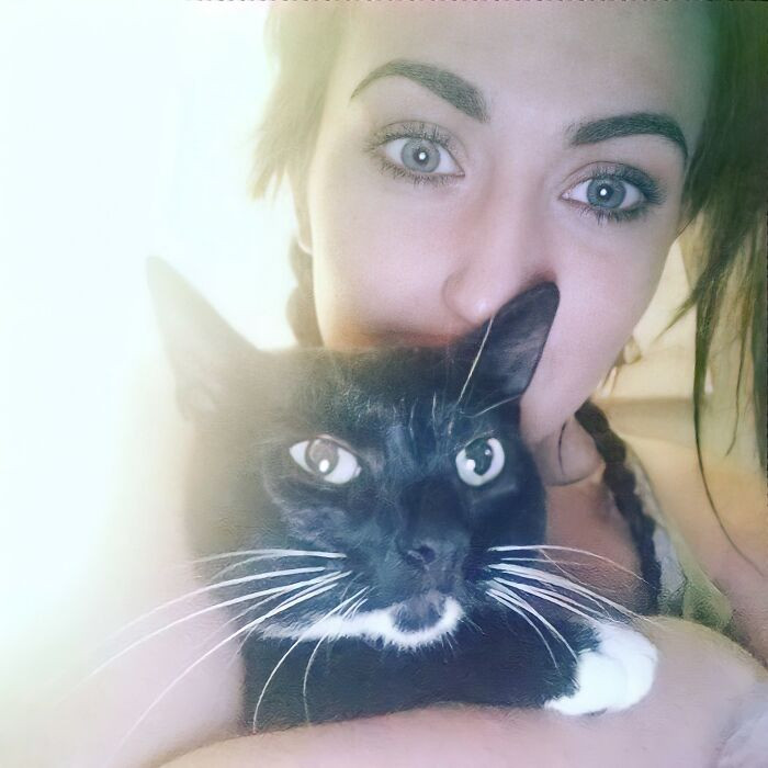 Aoife rescued the cat from the streets when it was six years old