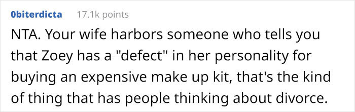 OP Did Right by His Daughter