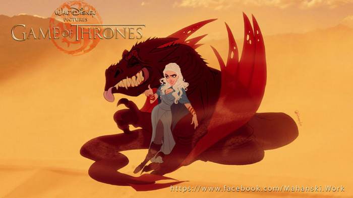 Daenerys and Her Dragons