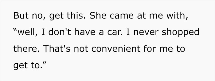 And here's her response