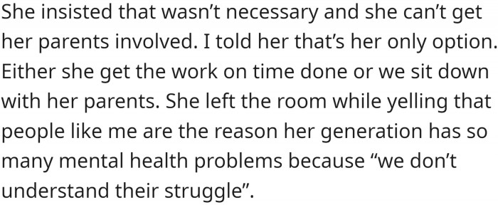 And now she pulls her 