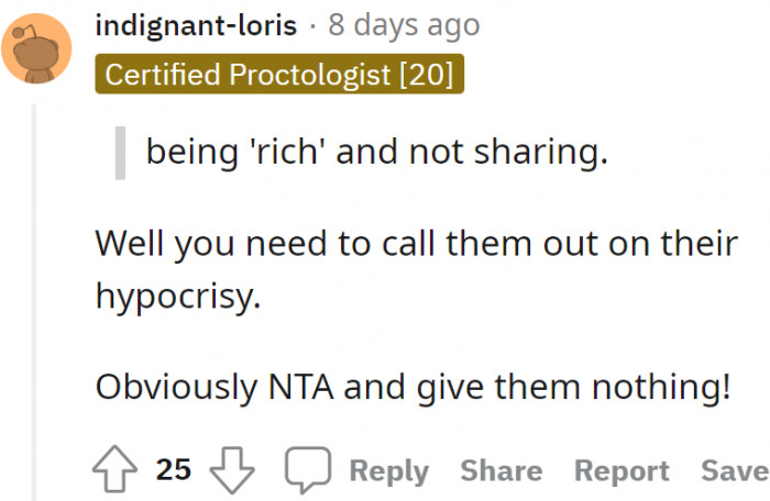 She should call them out for their hypocrisy!