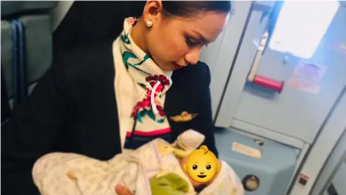An image Patrisha posted of the incident (with the baby's face covered to maintain the family's privacy) has gone viral, with coverage in media houses all across the world.
