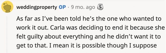 As Far as OP Knows, Rick Actually Wanted to Make Things Work.