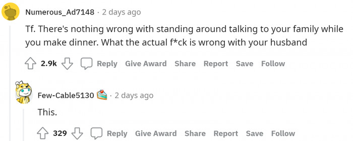 Exactly, who even gets insecure about their own family members, that's sick!