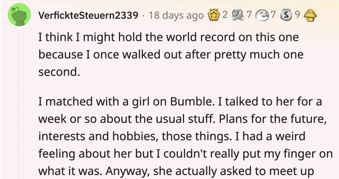 The last one is the story that takes the cake