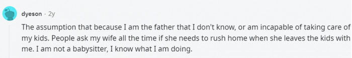 5. The world should realize by now that being a competent parent doesn't depend on gender