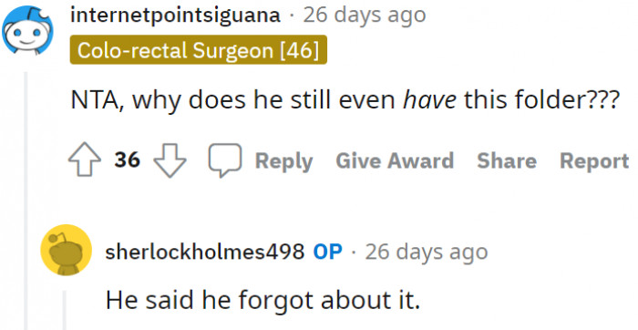 That's not an excuse.