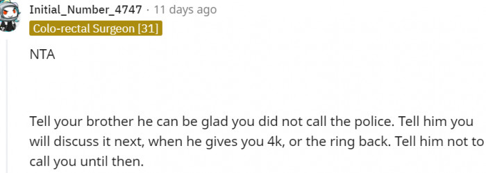 20. Another option for the OP to decide on