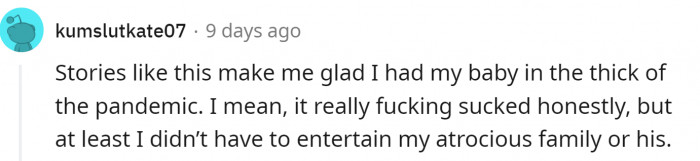 Some good came out of it...